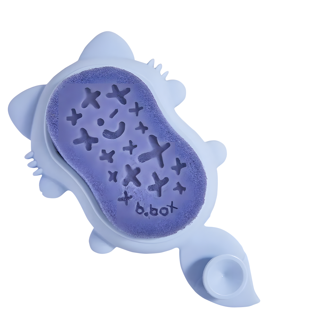 Baby Bath Brush – Soft Silicone Bristles & Replaceable Sponge