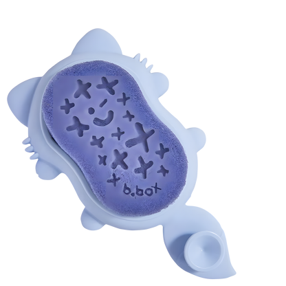 Baby Bath Brush – Soft Silicone Bristles & Replaceable Sponge