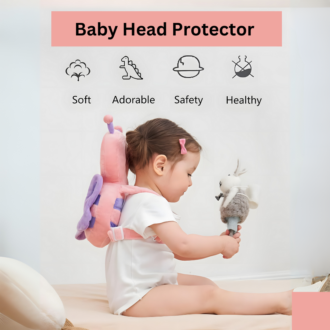 Toddler Baby Head Protector - Flutter Hug Backpack