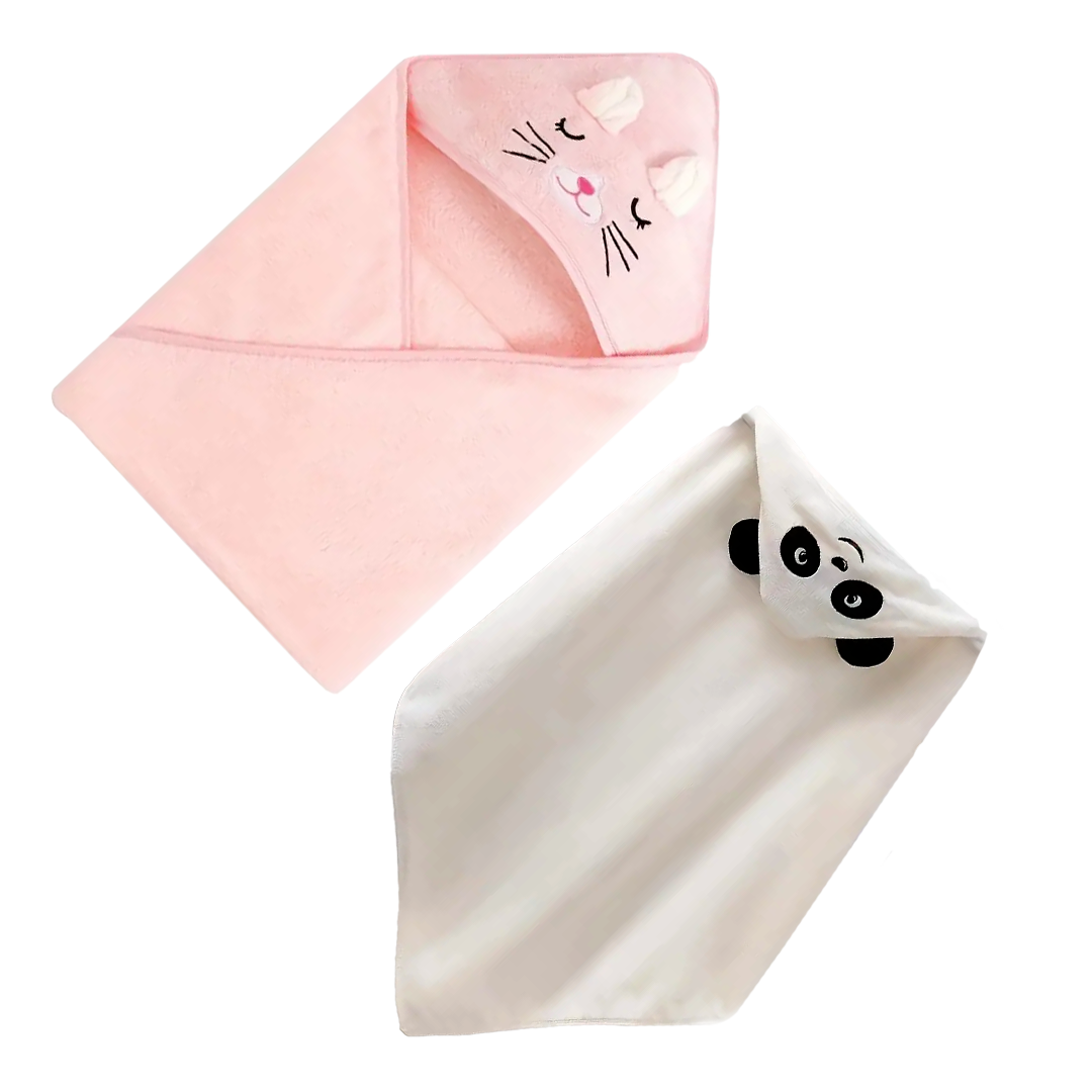 Cute Hooded Bath Towel – Soft, Absorbent & Cozy Bath Blanket