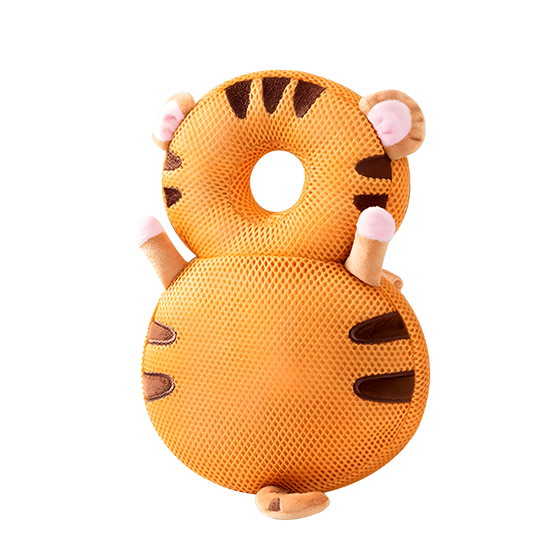 Adorable toddler baby head protection with tiger design